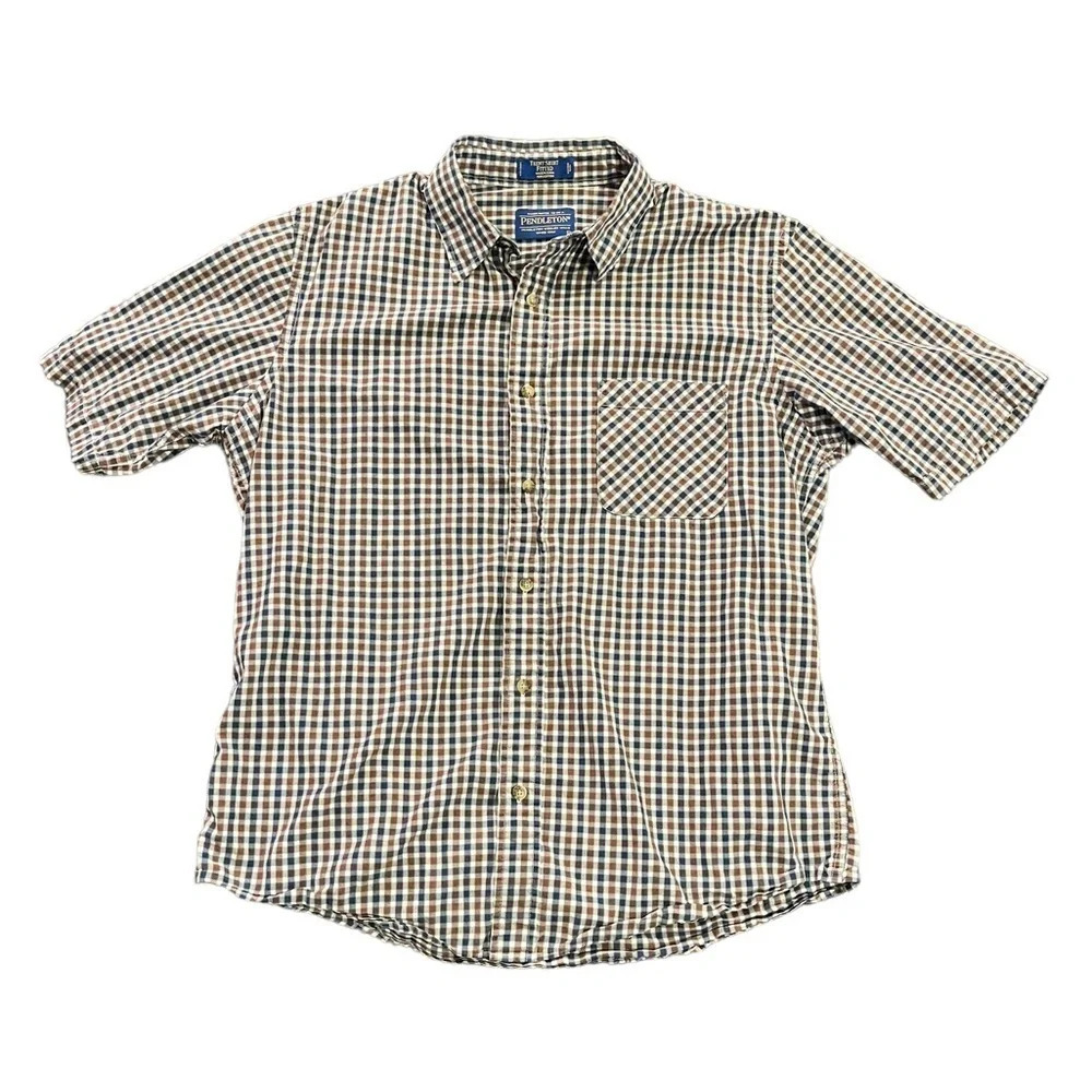 Pendleton Trent Fitted Button Down Short Sleeve S… - image 1